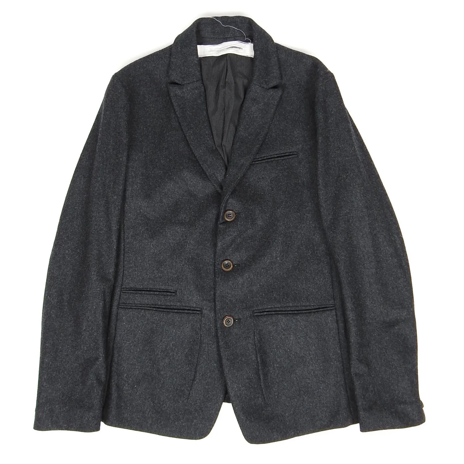 Individual Sentiments Charcoal Wool Blazer Size 1