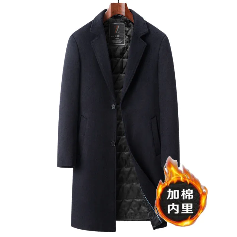 INSTOCK-New autumn and winter men's wool coat mid-length suit