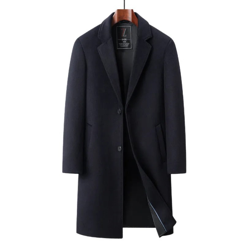 INSTOCK-New autumn and winter men's wool coat mid-length suit