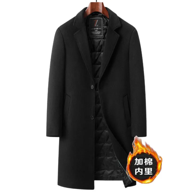 INSTOCK-New autumn and winter men's wool coat mid-length suit