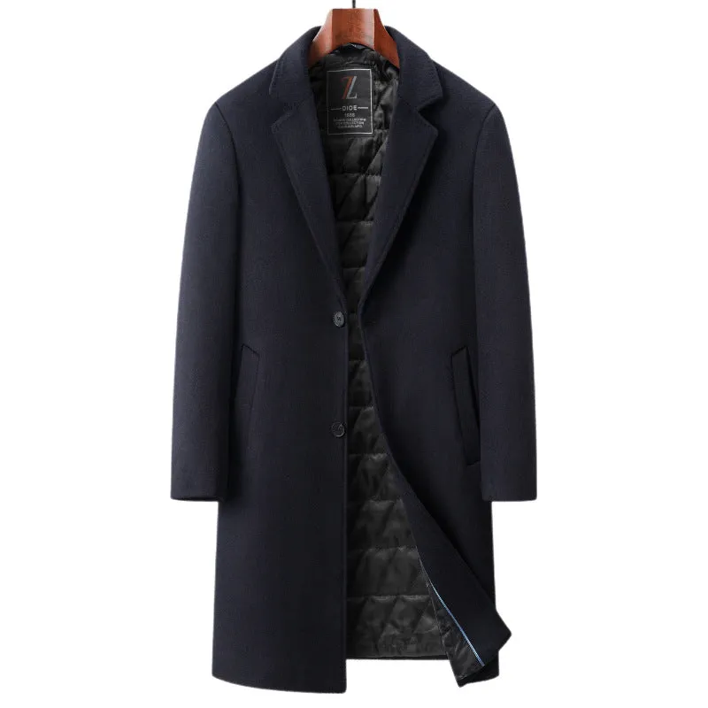INSTOCK-New autumn and winter men's wool coat mid-length suit