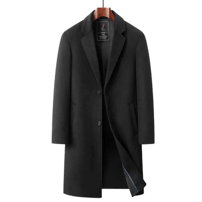 INSTOCK-New autumn and winter men's wool coat mid-length suit
