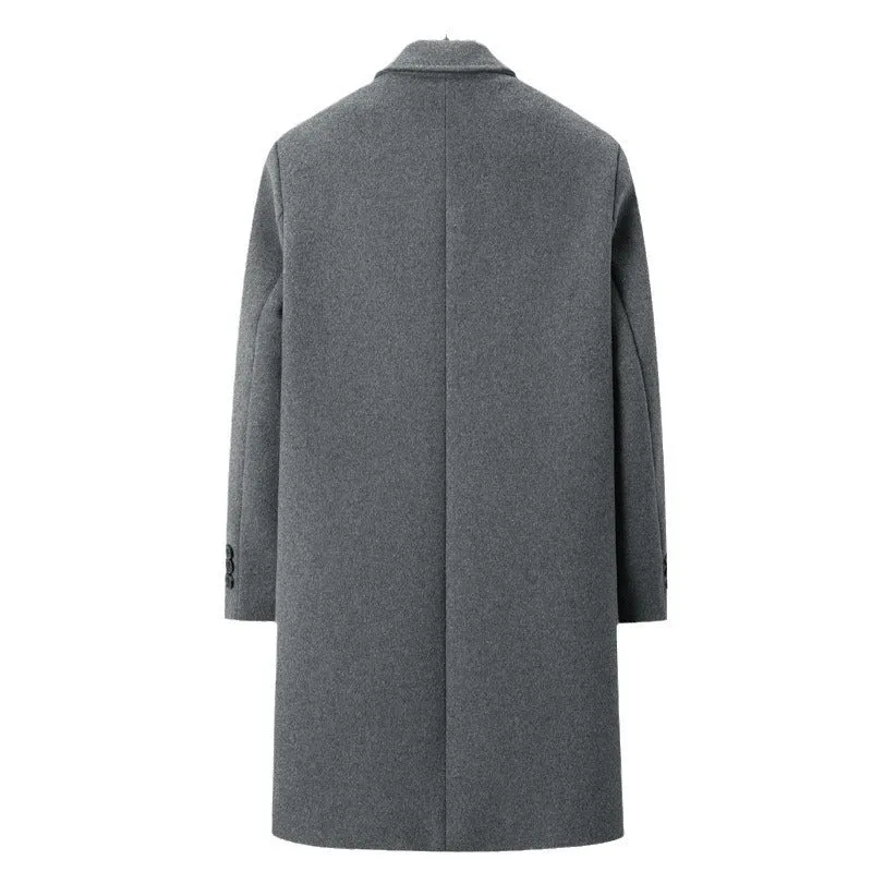 INSTOCK-New autumn and winter men's wool coat mid-length suit