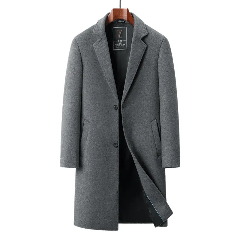 INSTOCK-New autumn and winter men's wool coat mid-length suit