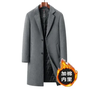 INSTOCK-New autumn and winter men's wool coat mid-length suit