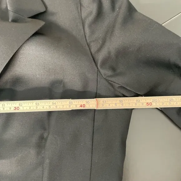 J. Crew 100% Black Wool Lining  Super‎ 120s Two Button Blazer - Sz 8