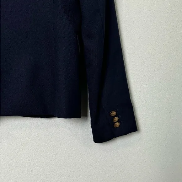 J. Crew Classic Schoolboy Wool Blazer in Navy Style 28233 Size 4