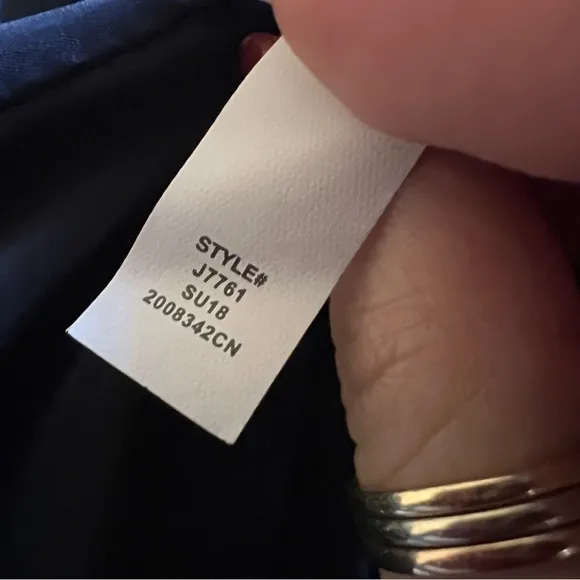 J. CREW Dover Blazer Navy‎ Blue Double Breasted DoverBlazer Suit Jacket Size 8