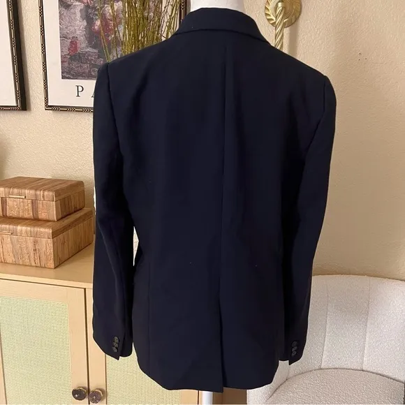 J. CREW Dover Blazer Navy‎ Blue Double Breasted DoverBlazer Suit Jacket Size 8