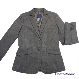J Crew Gray Wool Blazer Size 0