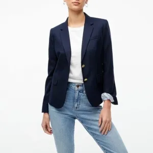J. Crew Schoolboy Navy Wool Blazer