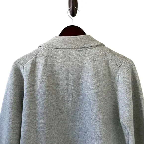 J. Crew Sophie Open Front Merino Wool Blend Sweater Blazer In Light Gray Size XS
