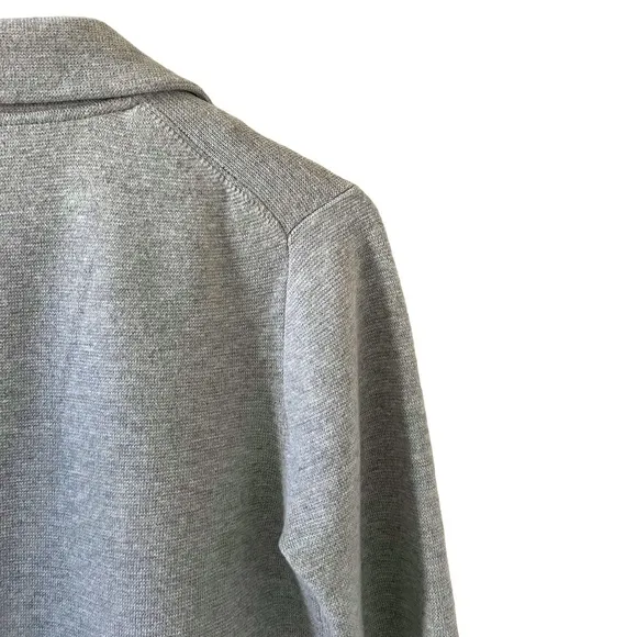 J. Crew Sophie Open Front Merino Wool Blend Sweater Blazer In Light Gray Size XS