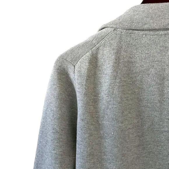 J. Crew Sophie Open Front Merino Wool Blend Sweater Blazer In Light Gray Size XS
