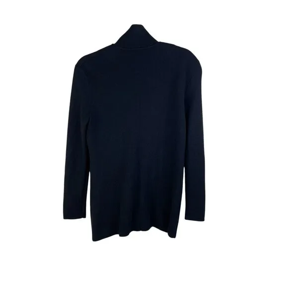 J. Crew Womens Black Merino Wool Sweater Blazer Cardigan XS