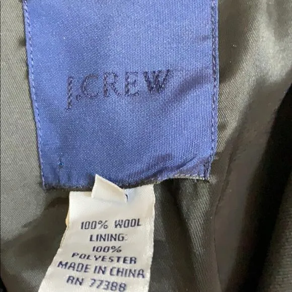 J Crew Wool Black Blazer