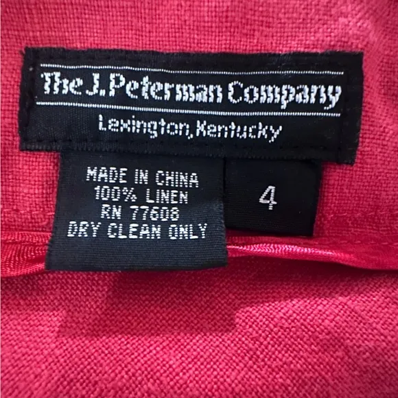 J. Peterman linen midi skirt