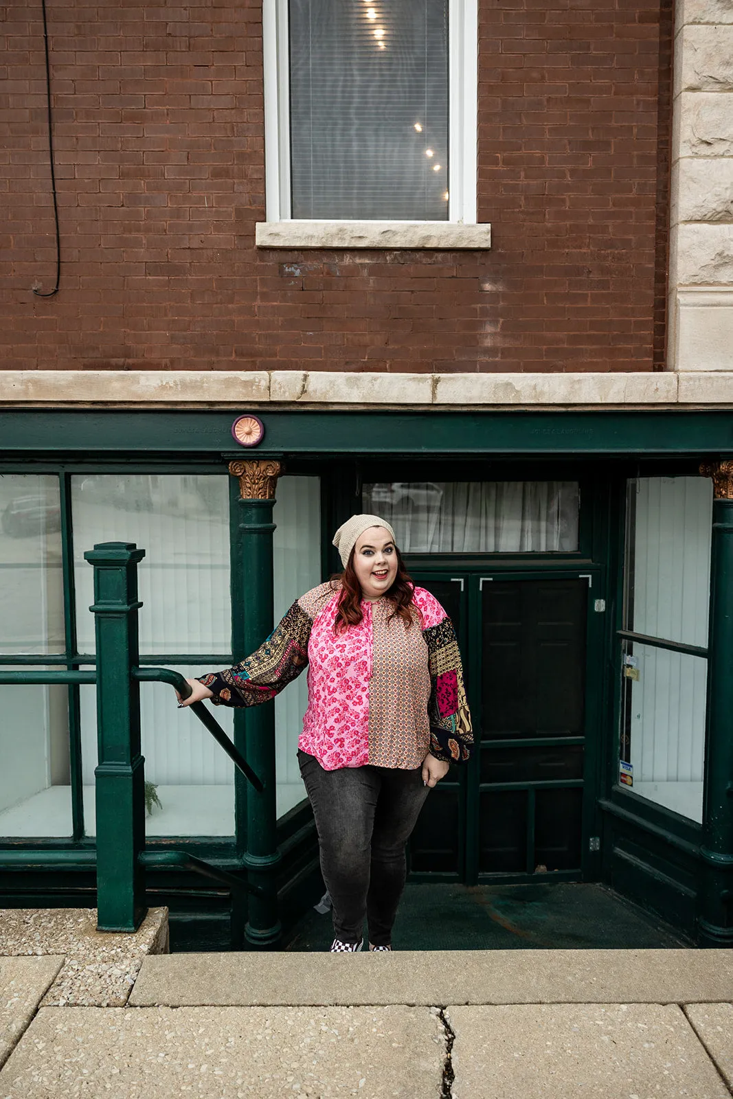 janis long sleeve top in pink