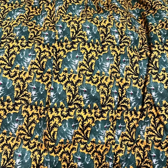 J.Crew elephant print midi skirt