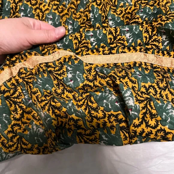 J.Crew elephant print midi skirt
