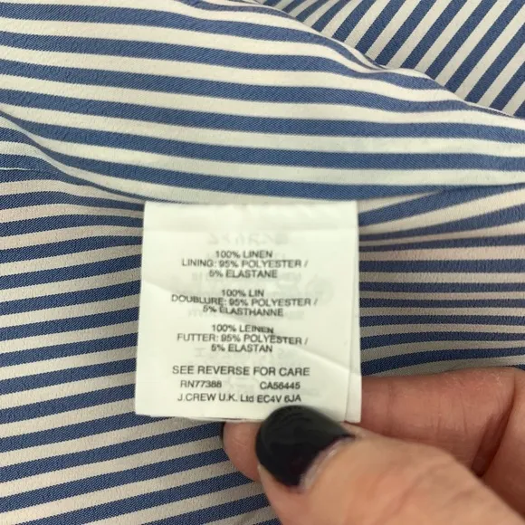 J.Crew Rhodes Blazer in Linen Style E9766 Fiery Sunset Size 0