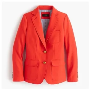 J.Crew Rhodes Blazer in Linen Style E9766 Fiery Sunset Size 0