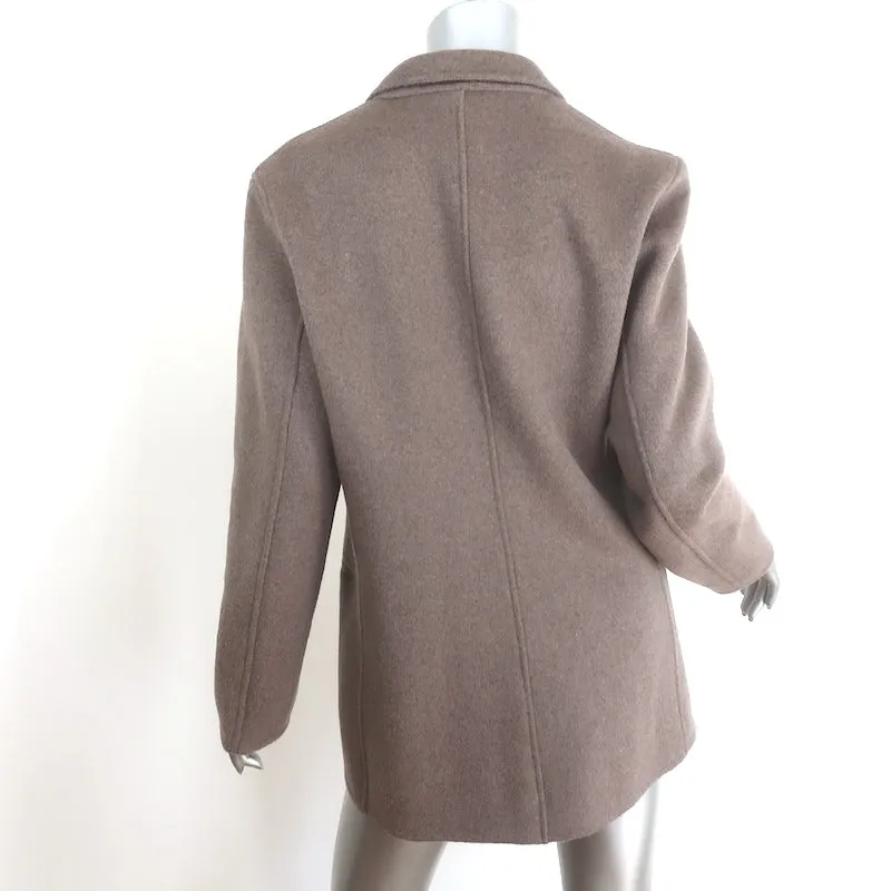 Jenni Kayne Blazer Taupe Wool-Cashmere Size Medium Two-Button Jacket
