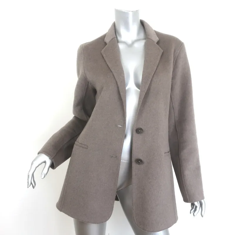 Jenni Kayne Blazer Taupe Wool-Cashmere Size Medium Two-Button Jacket