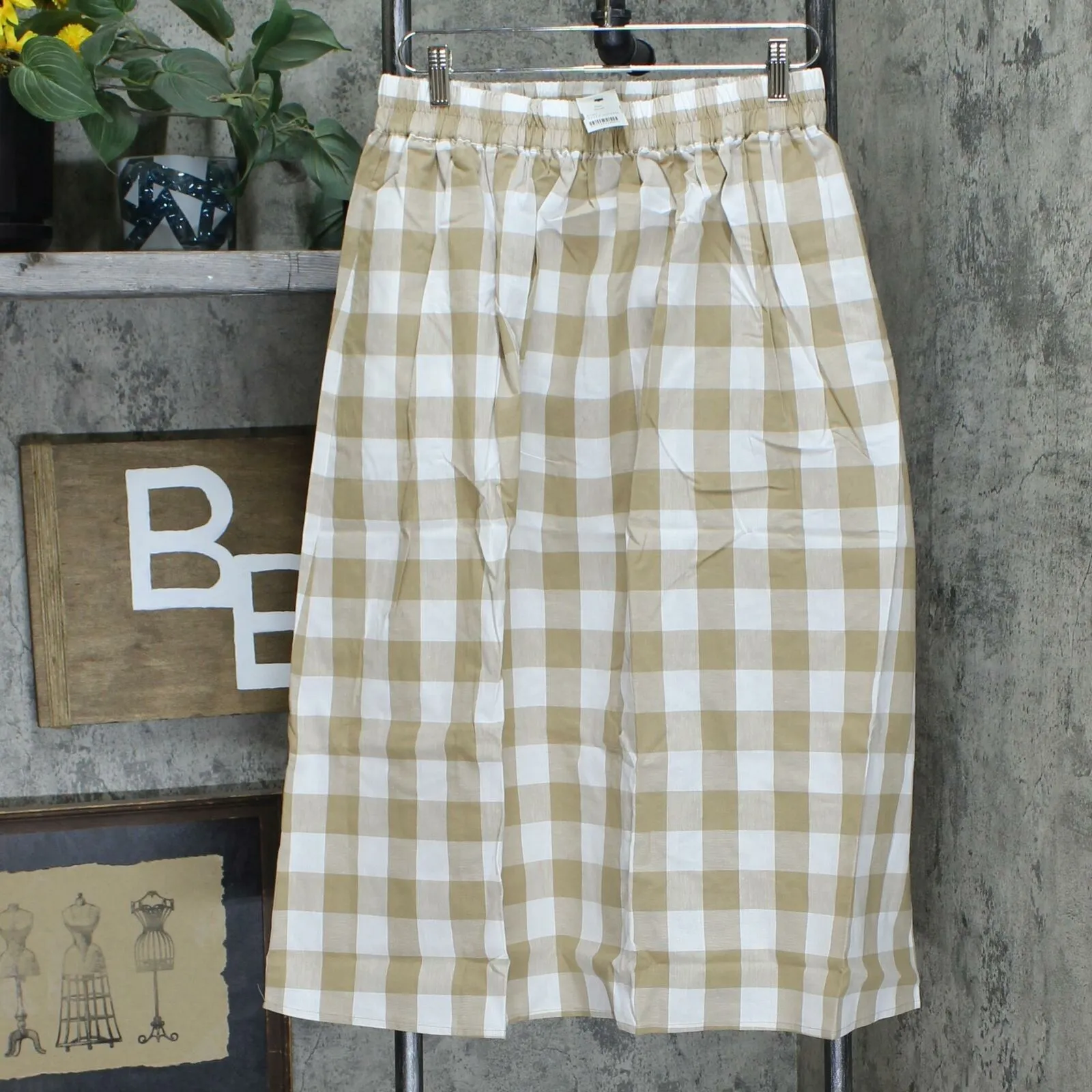 Joan Rivers Women's Buffalo Check Midi Skirt