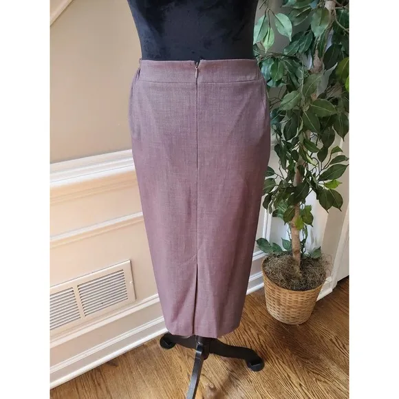John Meyer Women Gray Polyester Single Breasted Blazer &amp; Skirt 2 Piece Suit 22W