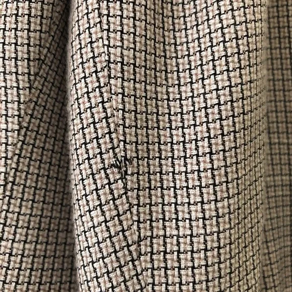 Jones New York Petite Double-Breasted Plaid Skirt Suit Size 8P
