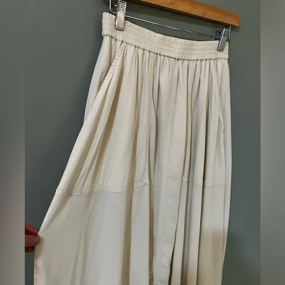 J.W Anderson linen blend asymmetrical lined skirt size small