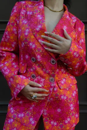 Kaleidoscope Double-Breasted Suit Blazer