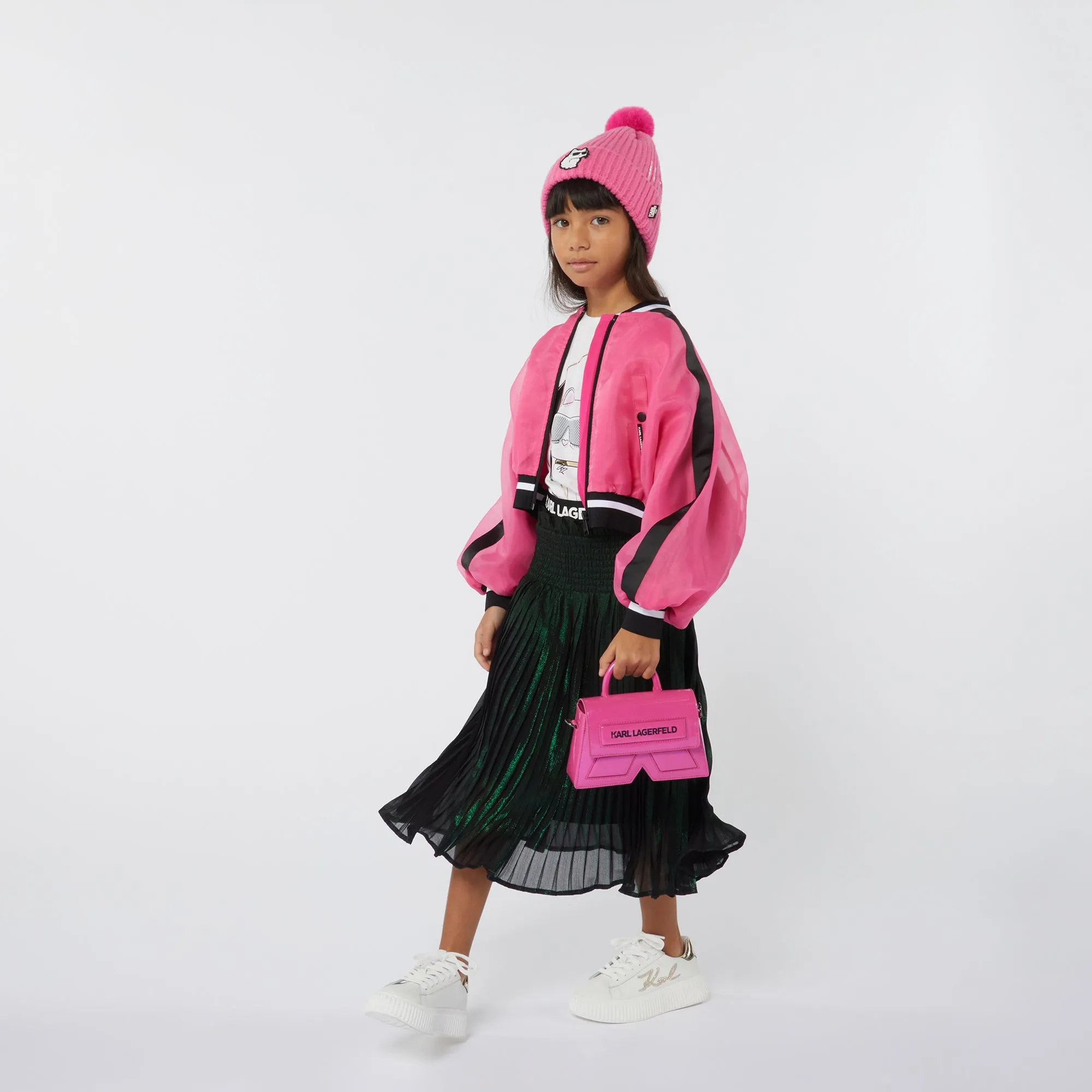 Karl Lagerfeld Iridescent Midi Skirt