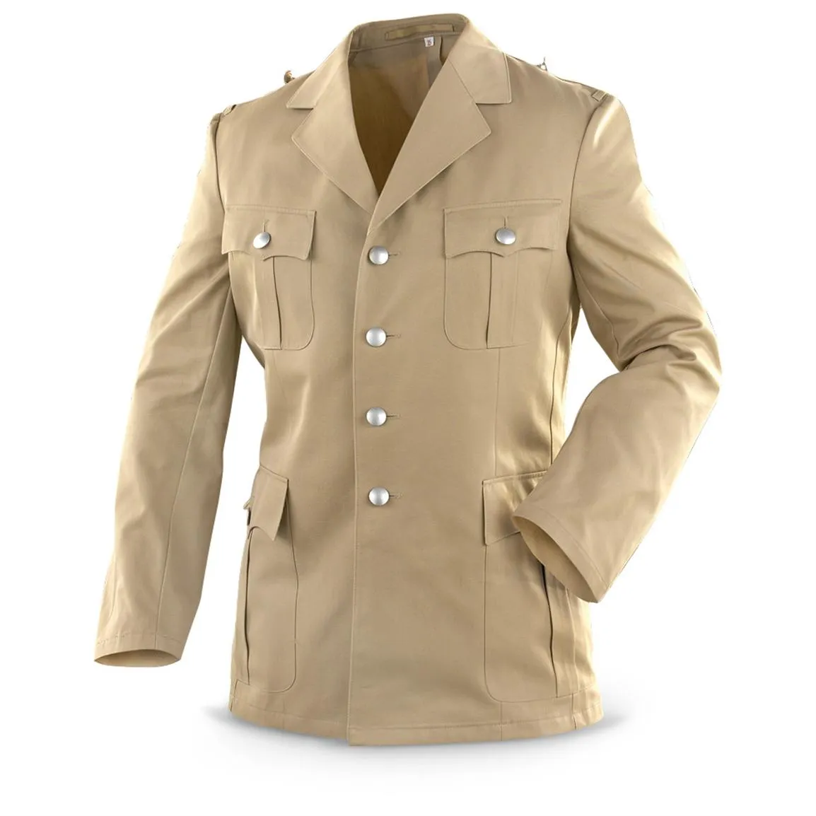 Khaki Military Style Summer Blazer