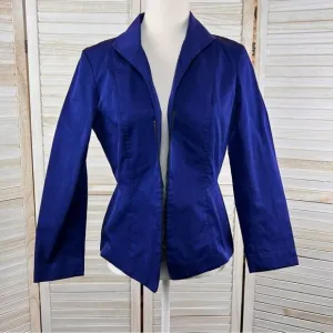 Lafayette 148 Indigo Cinched Waist Blazer Jacket 4