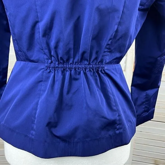Lafayette 148 Indigo Cinched Waist Blazer Jacket 4