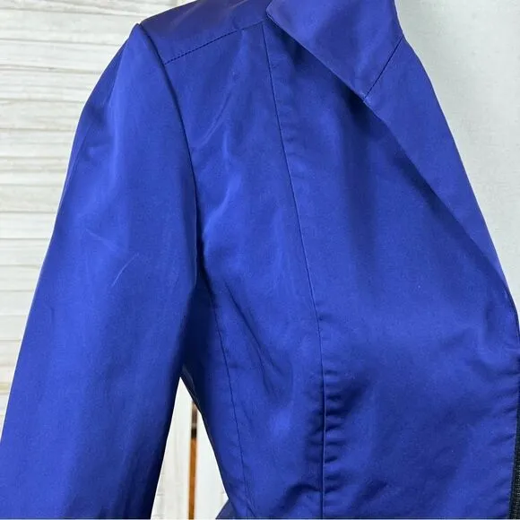 Lafayette 148 Indigo Cinched Waist Blazer Jacket 4