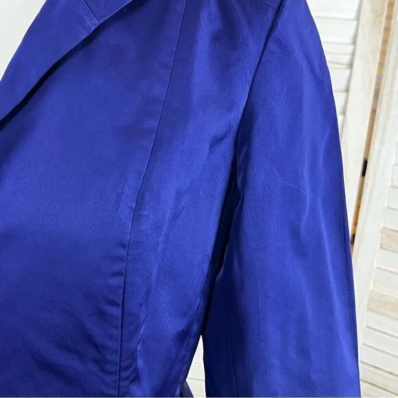 Lafayette 148 Indigo Cinched Waist Blazer Jacket 4