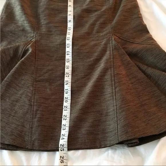 Lafayette 148 NY Brown Fit &amp; Flare Skirt Size 8