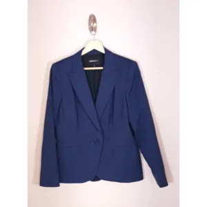 Lafayette 148 Wool Blend Career Preppy Business Navy Women's Blazer Size 12