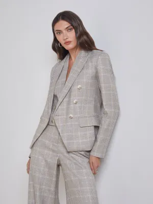 L'Agence - Kenzie Blazer - Ivory/Neutral