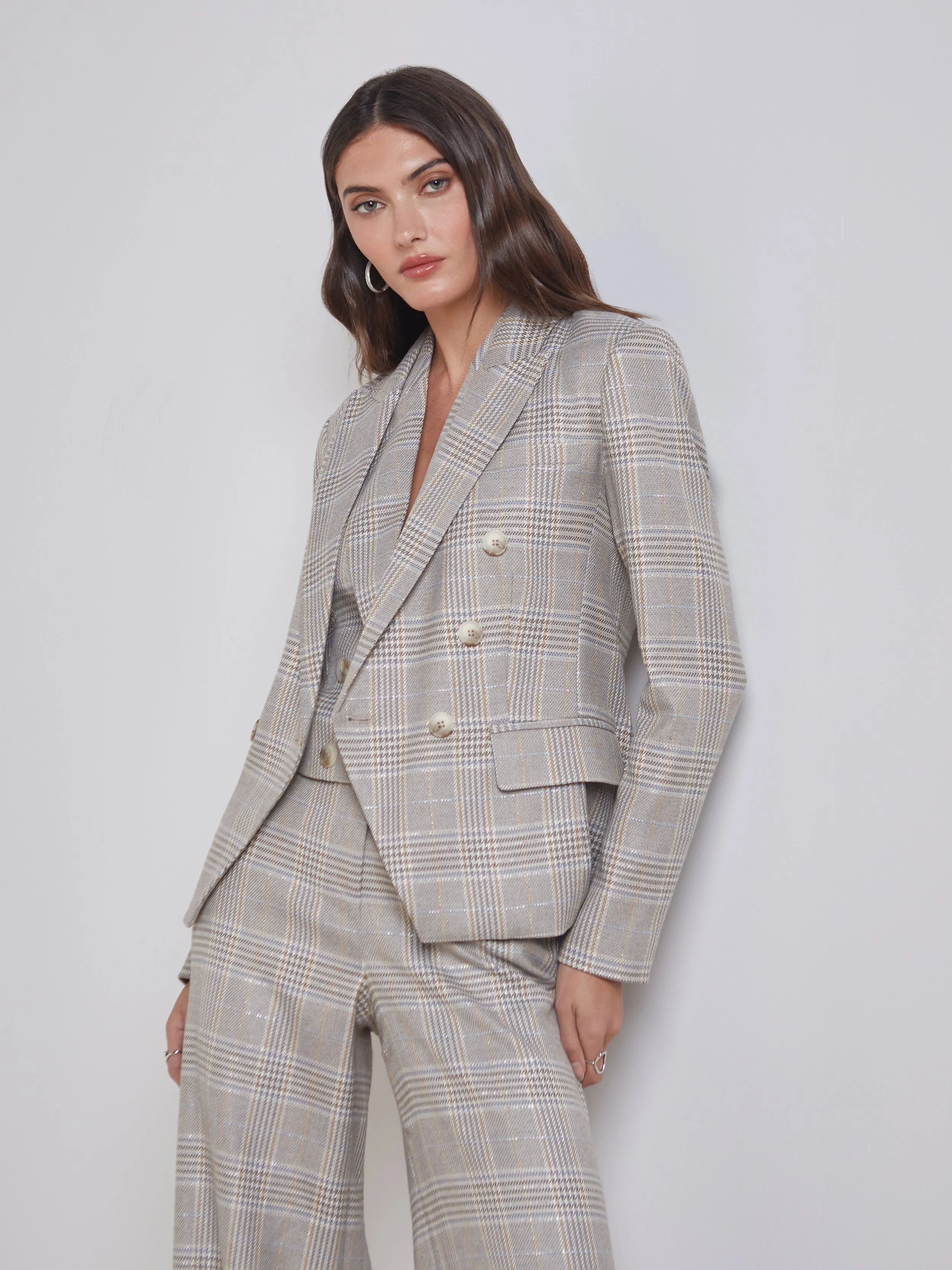 L'Agence - Kenzie Blazer - Ivory/Neutral