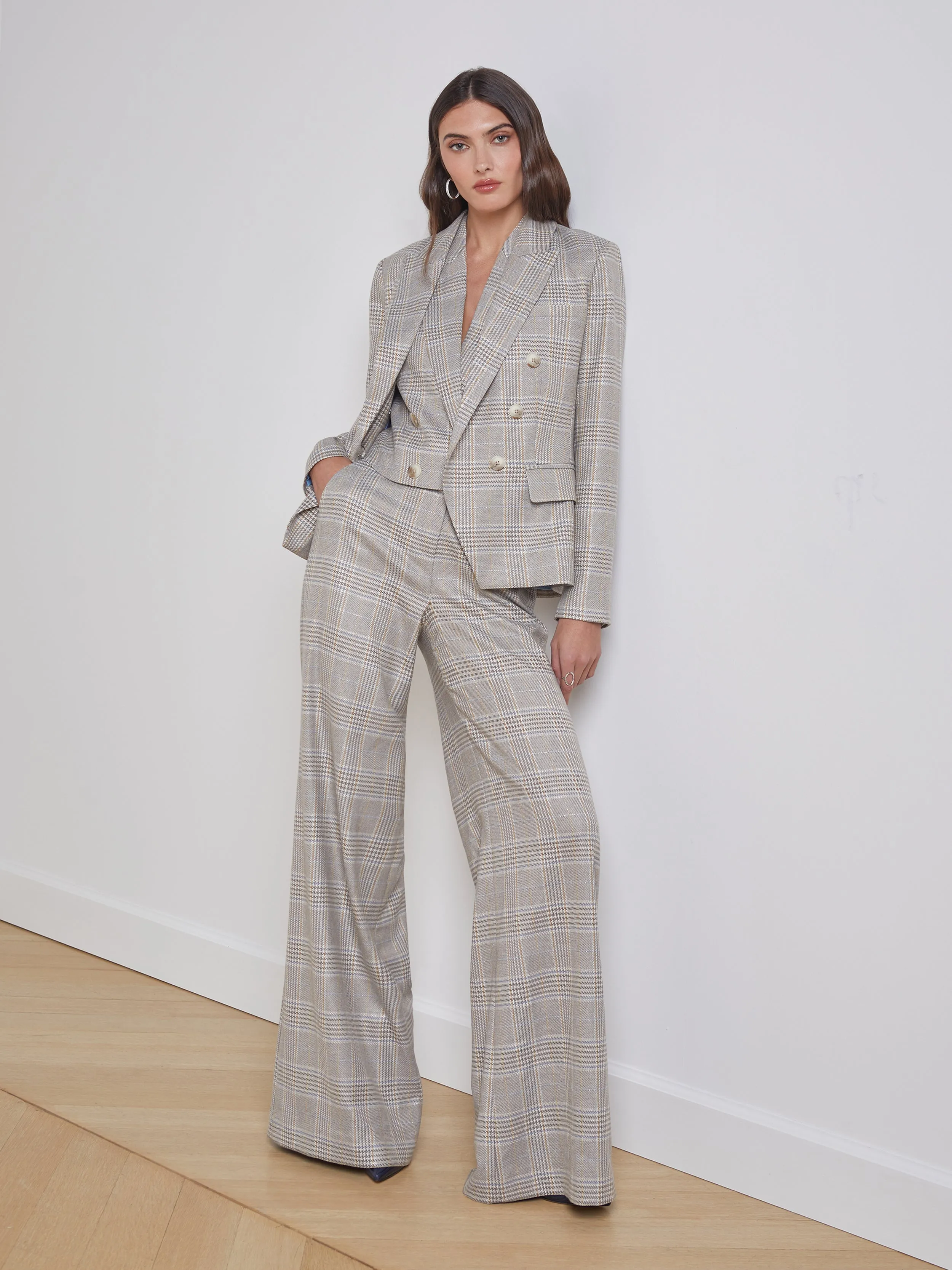 L'Agence - Kenzie Blazer - Ivory/Neutral