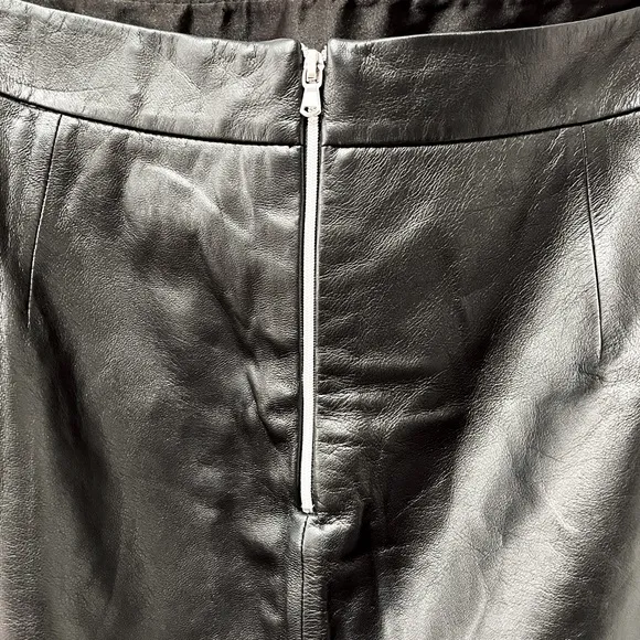 L’AGENCE | Lamb Leather Skirt