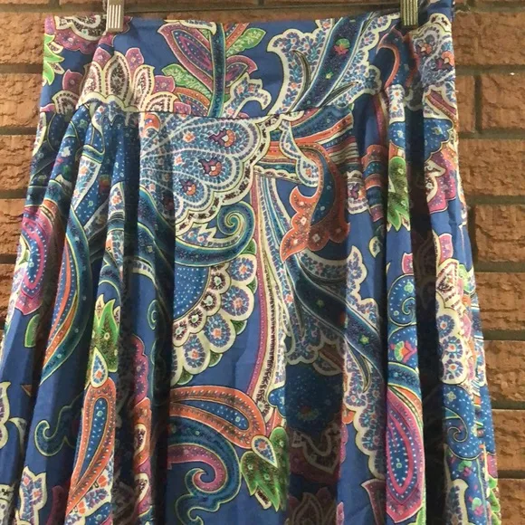 💠LAUREN RALPH LAUREN💠RUFFLED PAISLEY SKIRT💠