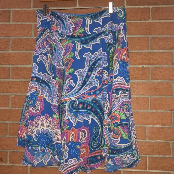 💠LAUREN RALPH LAUREN💠RUFFLED PAISLEY SKIRT💠