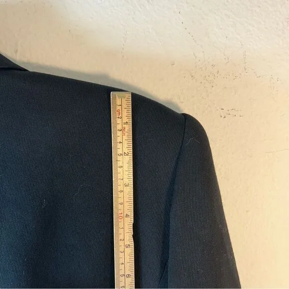 LAUREN RALPH LAUREN WOMANS BLAZER BLACK 10petite wool layer coat jacket suit