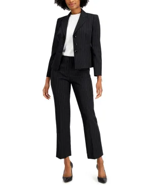 Le Suit Petite Pinstriped 2 Piece Pantsuit 50039216
