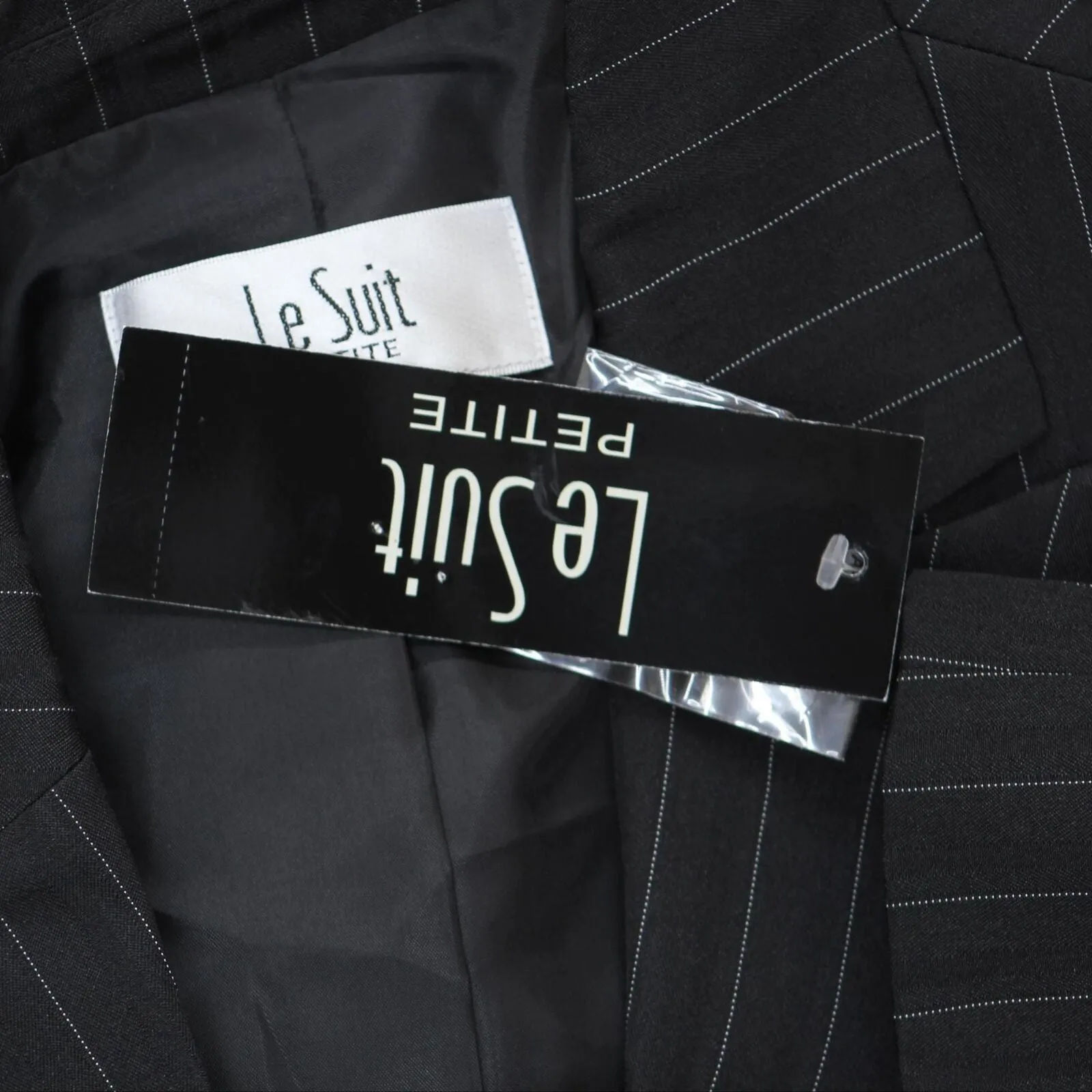Le Suit Petite Pinstriped 2 Piece Pantsuit 50039216